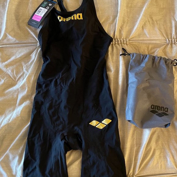 Arena Powerskin Carbon Air 2 Kneeskin - Black/Gold size 26 - Picture 2 of 7